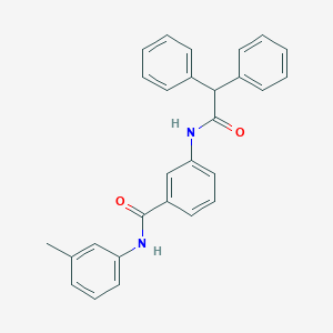 molecular formula C28H24N2O2 B339588 3-[(diphenylacetyl)amino]-N-(3-methylphenyl)benzamide 