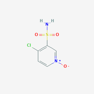 B3395931 4-Chloro-1-oxo-1lambda~5~-pyridine-3-sulfonamide CAS No. 58155-57-0
