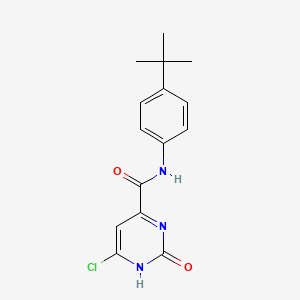 B3396032 N-(4-tert-butylphenyl)-6-chloro-2-oxo-1H-pyrimidine-4-carboxamide CAS No. 931066-01-2