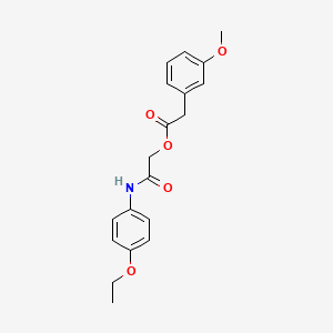 molecular formula C19H21NO5 B3396052 [(4-Ethoxyphenyl)carbamoyl]methyl 2-(3-methoxyphenyl)acetate CAS No. 1002473-37-1