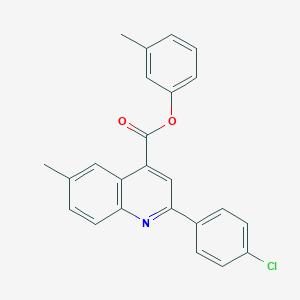 3-Methylphenyl 2-(4-chlorophenyl)-6-methyl-4-quinolinecarboxylate