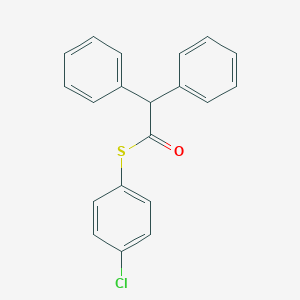 molecular formula C20H15ClOS B339619 S-(4-chlorophenyl) diphenylethanethioate 