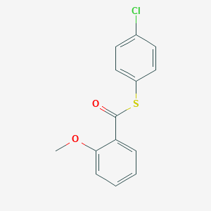 molecular formula C14H11ClO2S B339620 S-(4-chlorophenyl) 2-methoxybenzenecarbothioate 