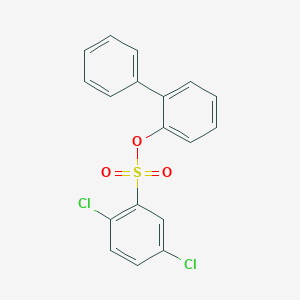 molecular formula C18H12Cl2O3S B339622 Biphenyl-2-yl 2,5-dichlorobenzenesulfonate 