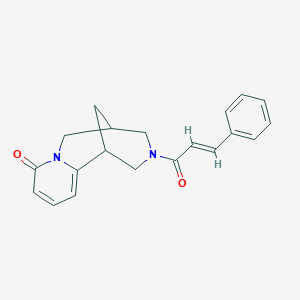 3-cinnamoyl-3,4,5,6-tetrahydro-1H-1,5-methanopyrido[1,2-a][1,5]diazocin-8(2H)-one