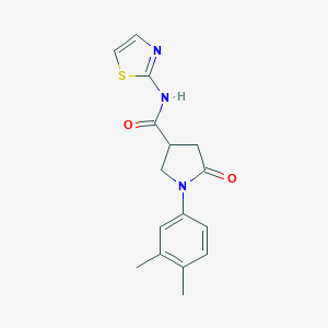 1-(3,4-dimethylphenyl)-5-oxo-N-(1,3-thiazol-2-yl)pyrrolidine-3-carboxamide