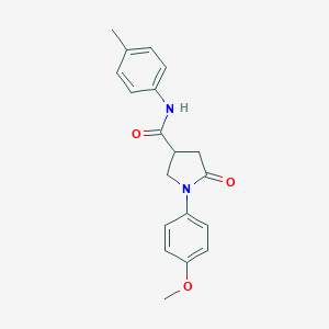 molecular formula C19H20N2O3 B339640 1-(4-methoxyphenyl)-N-(4-methylphenyl)-5-oxopyrrolidine-3-carboxamide 