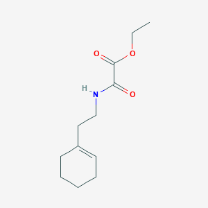 molecular formula C12H19NO3 B3396442 Ethyl [(2-cyclohex-1-EN-1-ylethyl)amino](oxo)acetate CAS No. 1018335-05-1