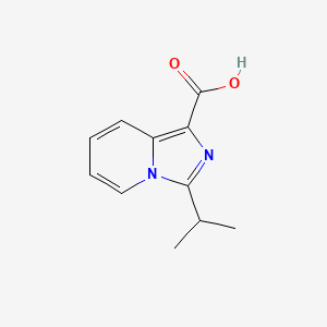 molecular formula C11H12N2O2 B3396445 3-Isopropylimidazo[1,5-a]pyridine-1-carboxylic acid CAS No. 1018516-78-3