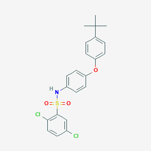 molecular formula C22H21Cl2NO3S B339647 N-[4-(4-tert-butylphenoxy)phenyl]-2,5-dichlorobenzenesulfonamide 