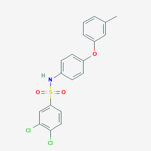 molecular formula C19H15Cl2NO3S B339650 3,4-dichloro-N-[4-(3-methylphenoxy)phenyl]benzenesulfonamide 