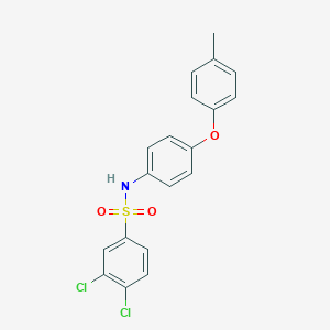 molecular formula C19H15Cl2NO3S B339651 3,4-dichloro-N-[4-(4-methylphenoxy)phenyl]benzenesulfonamide 