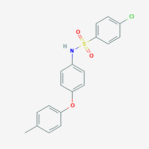 molecular formula C19H16ClNO3S B339656 4-chloro-N-[4-(4-methylphenoxy)phenyl]benzenesulfonamide 