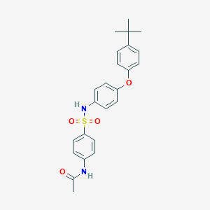 N-(4-{[4-(4-tert-butylphenoxy)anilino]sulfonyl}phenyl)acetamide