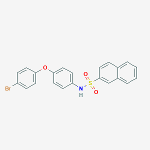 molecular formula C22H16BrNO3S B339665 N-[4-(4-bromophenoxy)phenyl]naphthalene-2-sulfonamide 