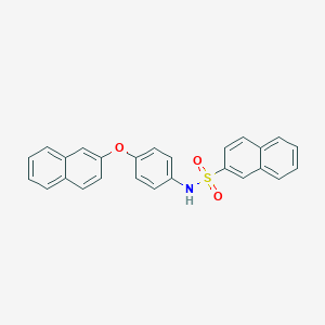 molecular formula C26H19NO3S B339670 N-[4-(2-naphthyloxy)phenyl]-2-naphthalenesulfonamide 