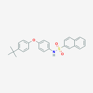 molecular formula C26H25NO3S B339671 N-[4-(4-tert-butylphenoxy)phenyl]naphthalene-2-sulfonamide 