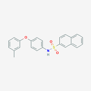 molecular formula C23H19NO3S B339672 N-[4-(3-methylphenoxy)phenyl]naphthalene-2-sulfonamide 