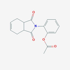 molecular formula C16H15NO4 B339677 2-(1,3-dioxo-1,3,3a,4,7,7a-hexahydro-2H-isoindol-2-yl)phenyl acetate 