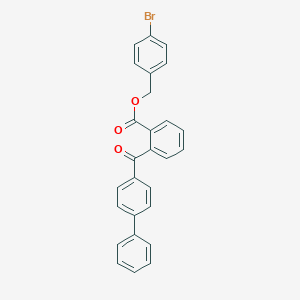 molecular formula C27H19BrO3 B339693 4-Bromobenzyl 2-([1,1'-biphenyl]-4-ylcarbonyl)benzoate 