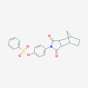 molecular formula C21H19NO5S B339703 4-(3,5-Dioxo-4-azatricyclo[5.2.1.0~2,6~]dec-4-yl)phenyl benzenesulfonate 