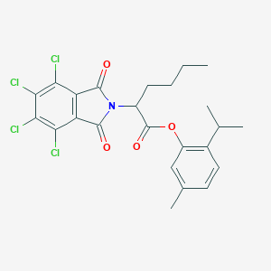 molecular formula C24H23Cl4NO4 B339719 2-isopropyl-5-methylphenyl 2-(4,5,6,7-tetrachloro-1,3-dioxo-1,3-dihydro-2H-isoindol-2-yl)hexanoate 