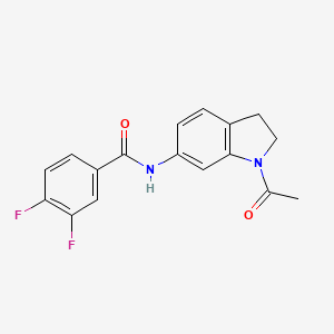 N-(1-acetylindolin-6-yl)-3,4-difluorobenzamide