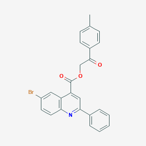 2-(4-Methylphenyl)-2-oxoethyl 6-bromo-2-phenyl-4-quinolinecarboxylate