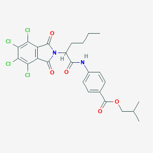 isobutyl 4-{[2-(4,5,6,7-tetrachloro-1,3-dioxo-1,3-dihydro-2H-isoindol-2-yl)hexanoyl]amino}benzoate