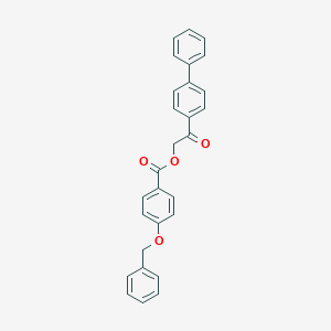 molecular formula C28H22O4 B339733 2-[1,1'-Biphenyl]-4-yl-2-oxoethyl 4-(benzyloxy)benzoate 