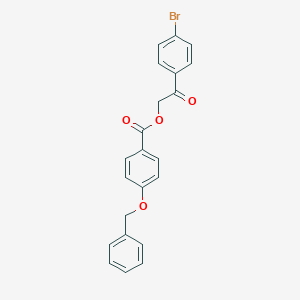 2-(4-Bromophenyl)-2-oxoethyl 4-(benzyloxy)benzoate