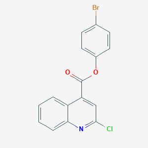 molecular formula C16H9BrClNO2 B339742 4-Bromophenyl 2-chloroquinoline-4-carboxylate 