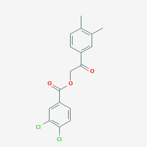 molecular formula C17H14Cl2O3 B339746 2-(3,4-Dimethylphenyl)-2-oxoethyl 3,4-dichlorobenzoate 