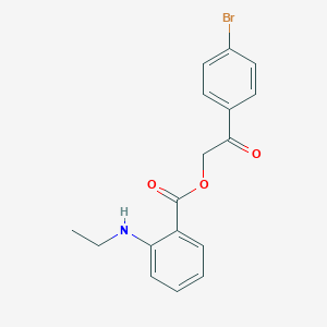 2-(4-Bromophenyl)-2-oxoethyl 2-(ethylamino)benzoate