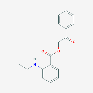 molecular formula C17H17NO3 B339755 2-Oxo-2-phenylethyl 2-(ethylamino)benzoate 