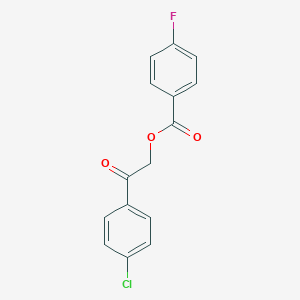 2-(4-Chlorophenyl)-2-oxoethyl 4-fluorobenzoate
