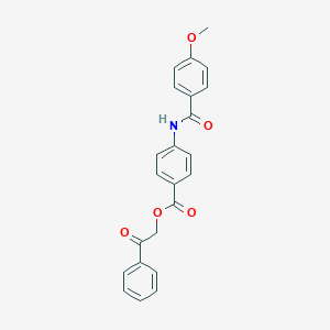 2-Oxo-2-phenylethyl 4-[(4-methoxybenzoyl)amino]benzoate