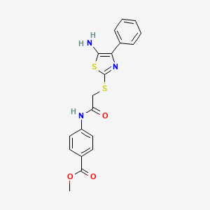 Methyl 4-(2-((5-amino-4-phenylthiazol-2-yl)thio)acetamido)benzoate