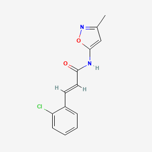 molecular formula C13H11ClN2O2 B3397824 (E)-3-(2-chlorophenyl)-N-(3-methylisoxazol-5-yl)acrylamide CAS No. 1021224-20-3
