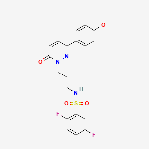 molecular formula C20H19F2N3O4S B3397904 2,5-difluoro-N-(3-(3-(4-methoxyphenyl)-6-oxopyridazin-1(6H)-yl)propyl)benzenesulfonamide CAS No. 1021226-22-1