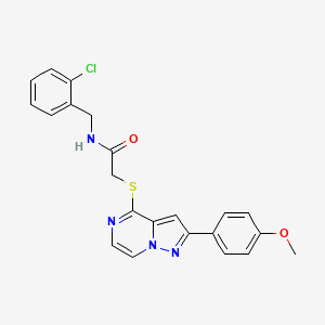 N-(2-chlorobenzyl)-2-{[2-(4-methoxyphenyl)pyrazolo[1,5-a]pyrazin-4-yl]thio}acetamide
