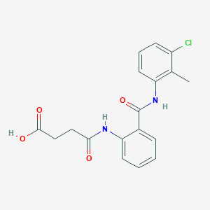4-{2-[(3-Chloro-2-methylanilino)carbonyl]anilino}-4-oxobutanoic acid