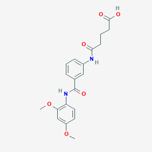 molecular formula C20H22N2O6 B339808 5-{3-[(2,4-Dimethoxyanilino)carbonyl]anilino}-5-oxopentanoic acid 