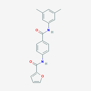 molecular formula C20H18N2O3 B339813 N-{4-[(3,5-dimethylanilino)carbonyl]phenyl}-2-furamide 