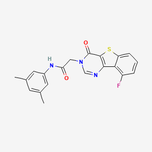 molecular formula C20H16FN3O2S B3398173 N-(3,5-dimethylphenyl)-2-(9-fluoro-4-oxo[1]benzothieno[3,2-d]pyrimidin-3(4H)-yl)acetamide CAS No. 1021231-42-4