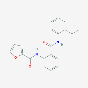 molecular formula C20H18N2O3 B339828 N-{2-[(2-ethylphenyl)carbamoyl]phenyl}furan-2-carboxamide 