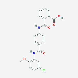 2-({4-[(5-Chloro-2-methoxyanilino)carbonyl]anilino}carbonyl)benzoic acid