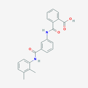 molecular formula C23H20N2O4 B339839 2-({3-[(2,3-Dimethylanilino)carbonyl]anilino}carbonyl)benzoic acid 