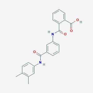 2-({3-[(3,4-Dimethylanilino)carbonyl]anilino}carbonyl)benzoic acid
