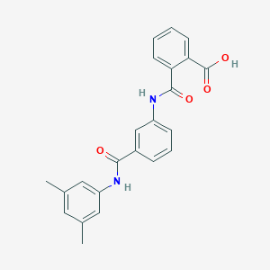 molecular formula C23H20N2O4 B339841 2-({3-[(3,5-Dimethylphenyl)carbamoyl]phenyl}carbamoyl)benzoic acid 
